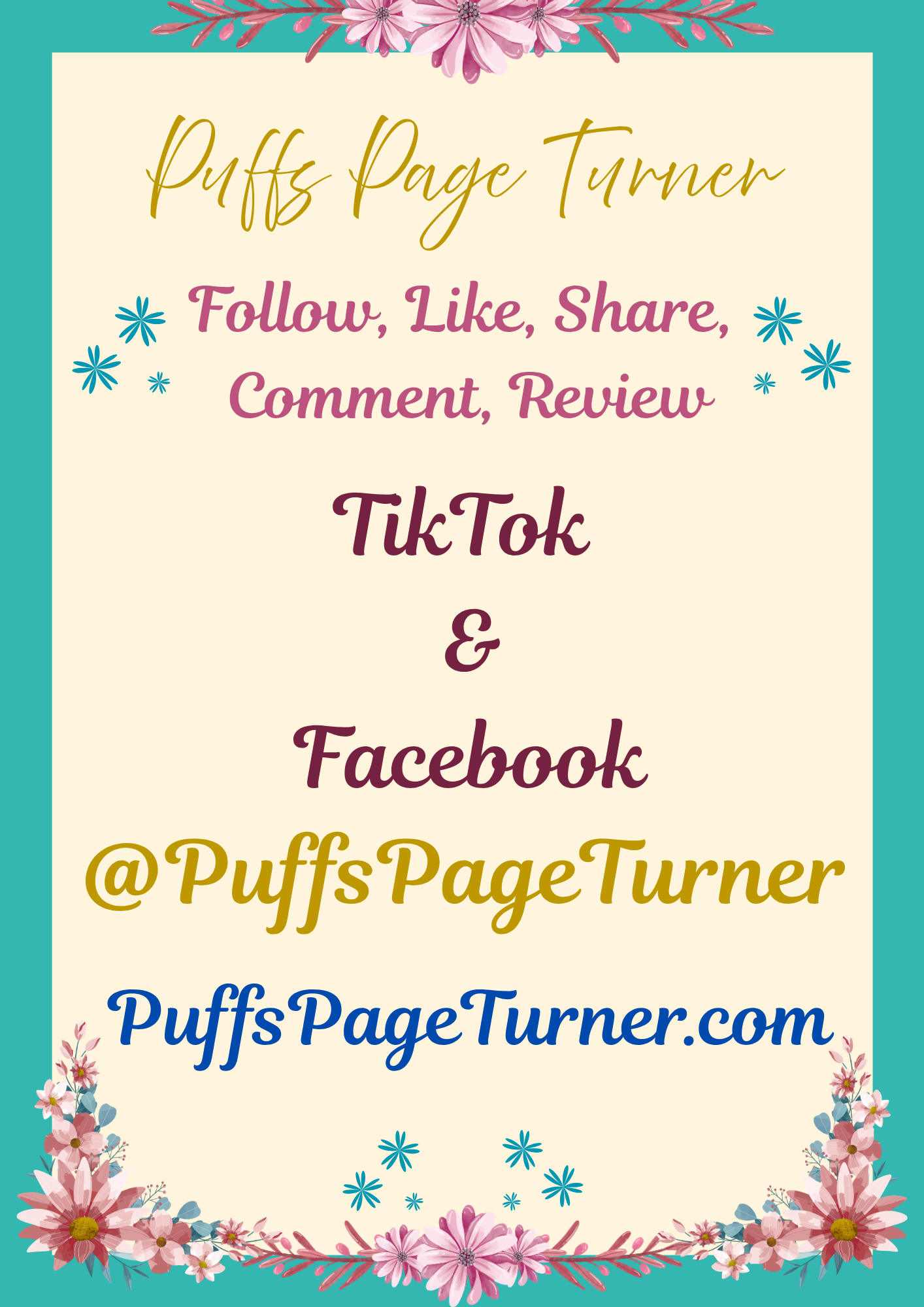 Current happenings at Puffs Page Turner