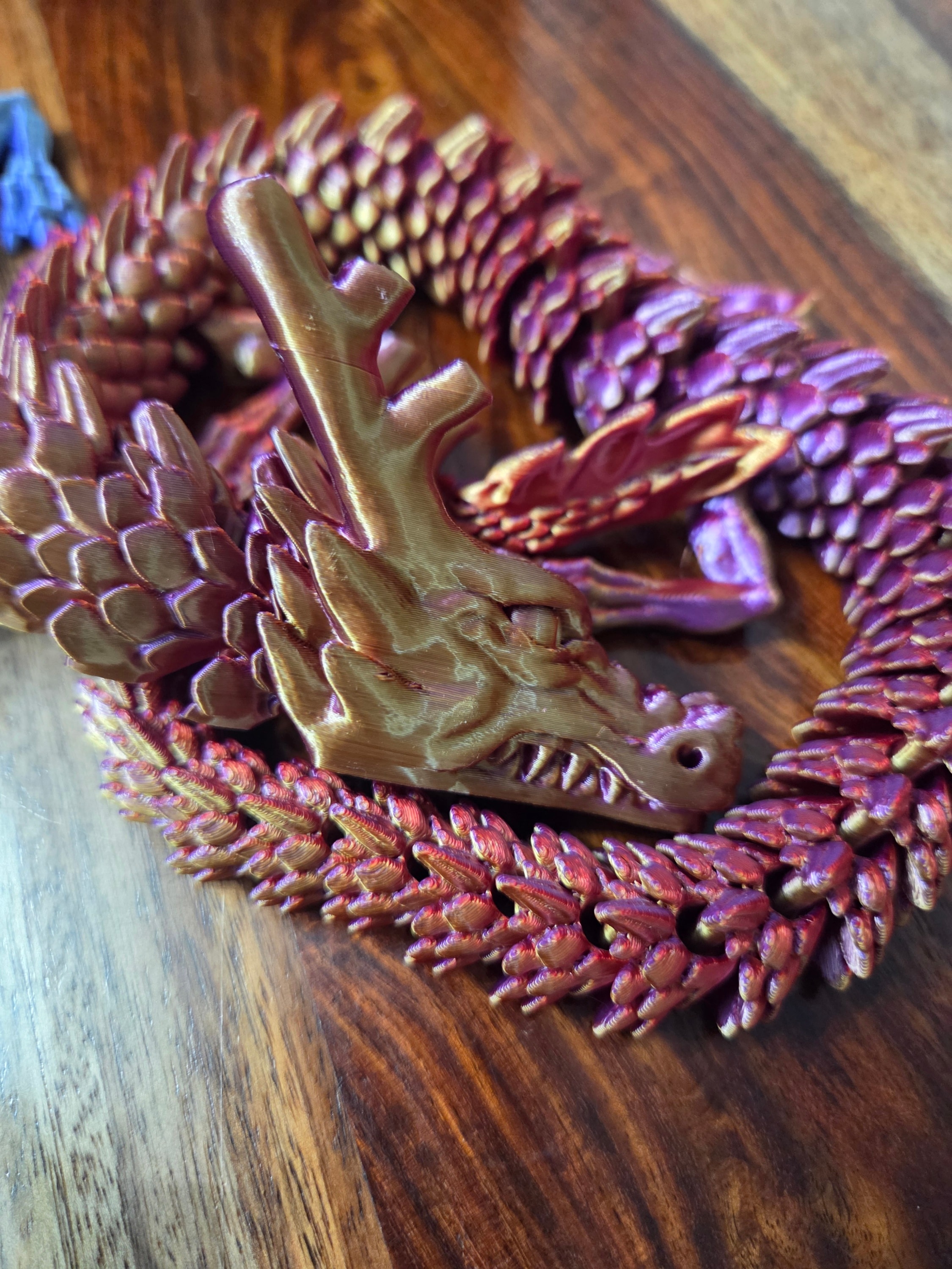 XL Dragon 23in (Gold/Purple)