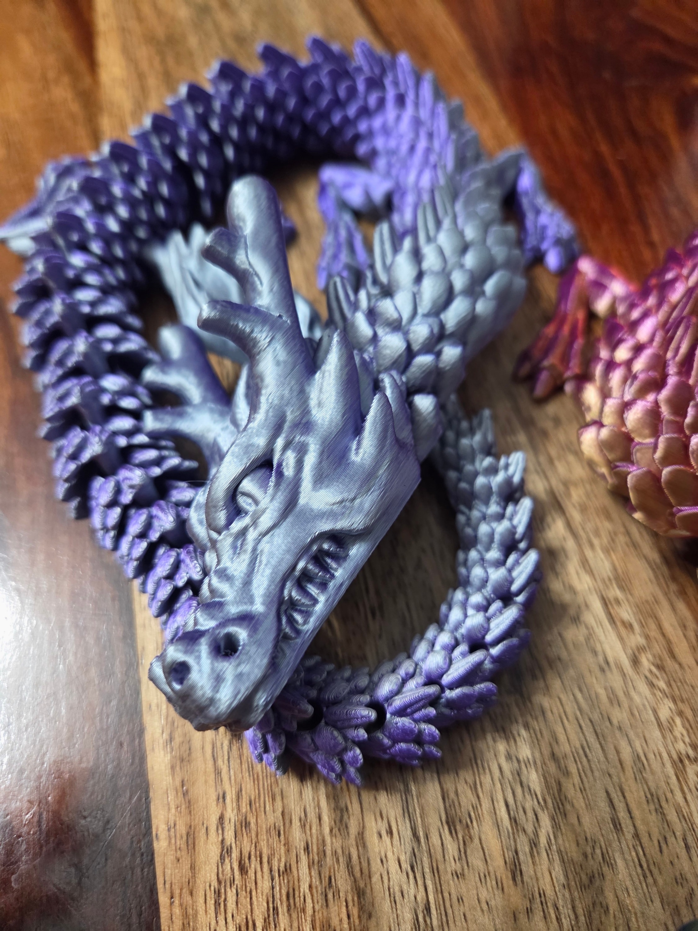 XL Dragon 23in (Silver/Purple)